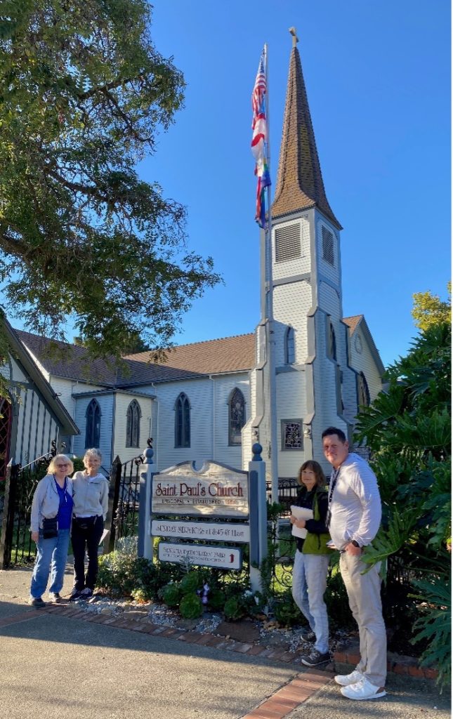 St. Paul's, Benicia, Green Team with Colby May, far right, energy efficiency expert from Energy for Purpose, Austin, Texas, following assessment of the St. Paul's campus. 